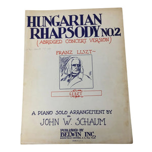 HUNGARIAN RHAPSODY NO 2 (ABRIDGED CONCERT VERSION)