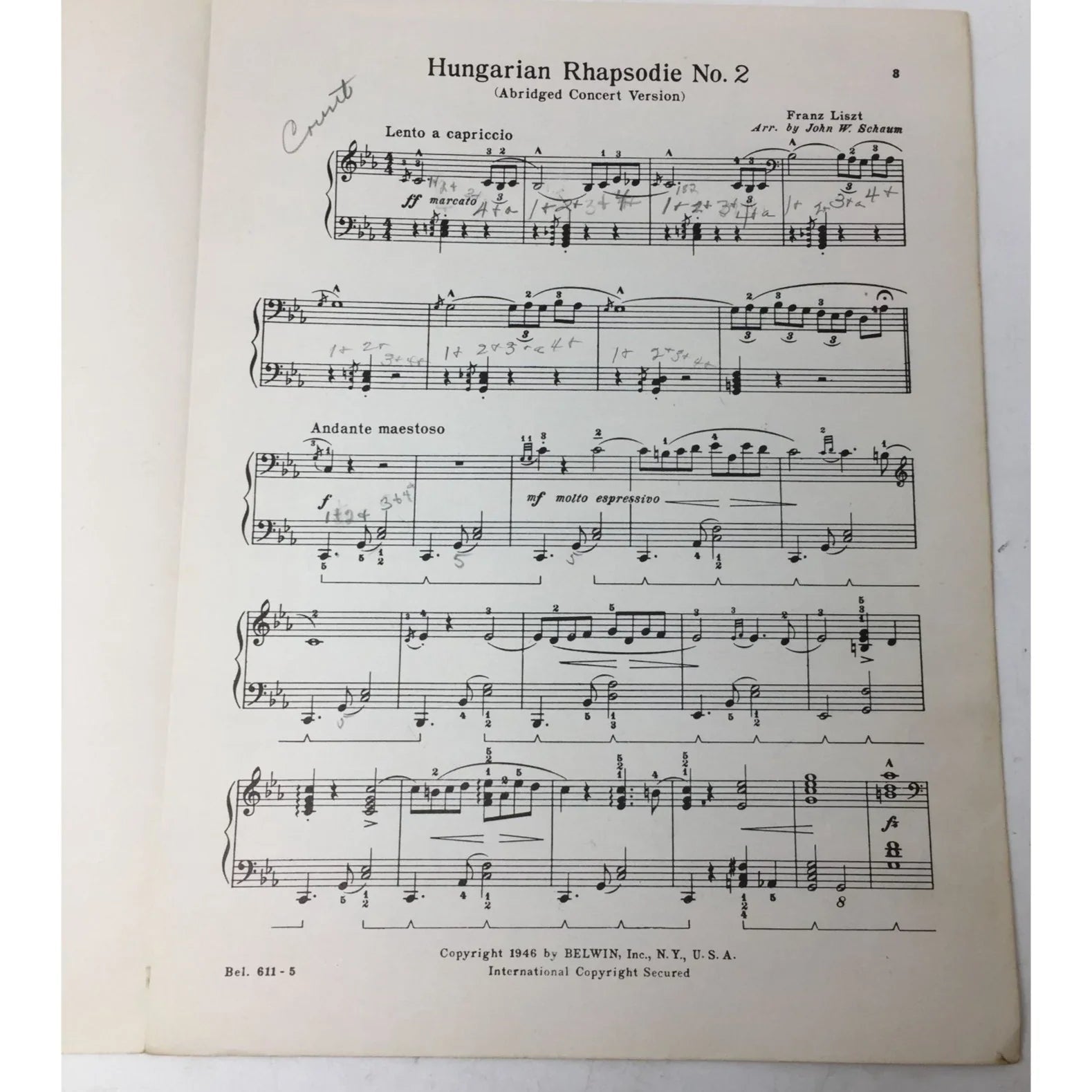 HUNGARIAN RHAPSODY NO 2 (ABRIDGED CONCERT VERSION) - A+ Stuff - sheet music - A+ Stuff