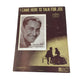 ''I Came Here To Talk For Joe'' Vintage Sheet Music - A+ Stuff - Sheet Music - A+ Stuff