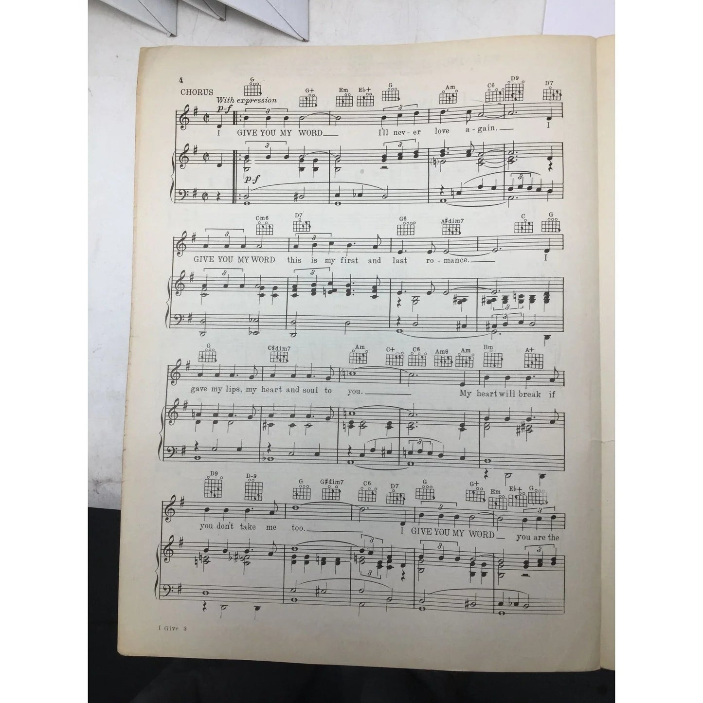 ''I GIVE YOU MY WORD'' by Al Kavelin and Merril Lyn - A+ Stuff - Sheet Music - A+ Stuff