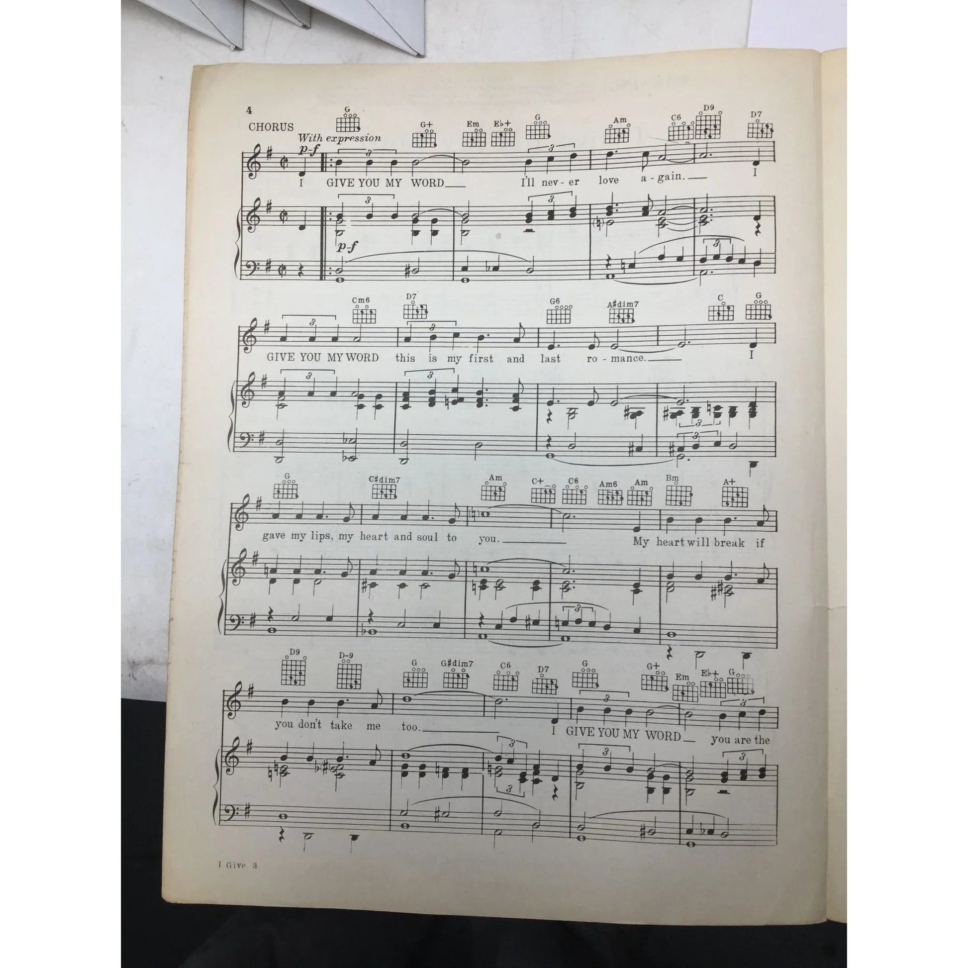 ''I GIVE YOU MY WORD'' by Al Kavelin and Merril Lyn - A+ Stuff - Sheet Music - A+ Stuff