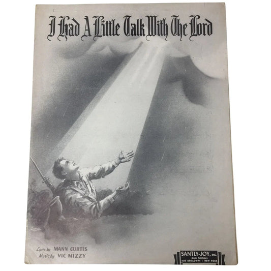 ''I Had A Little Talk With The Lord'' Vintage 1944 Sheet Music - A+ Stuff - SHEET MUSIC - A+ Stuff