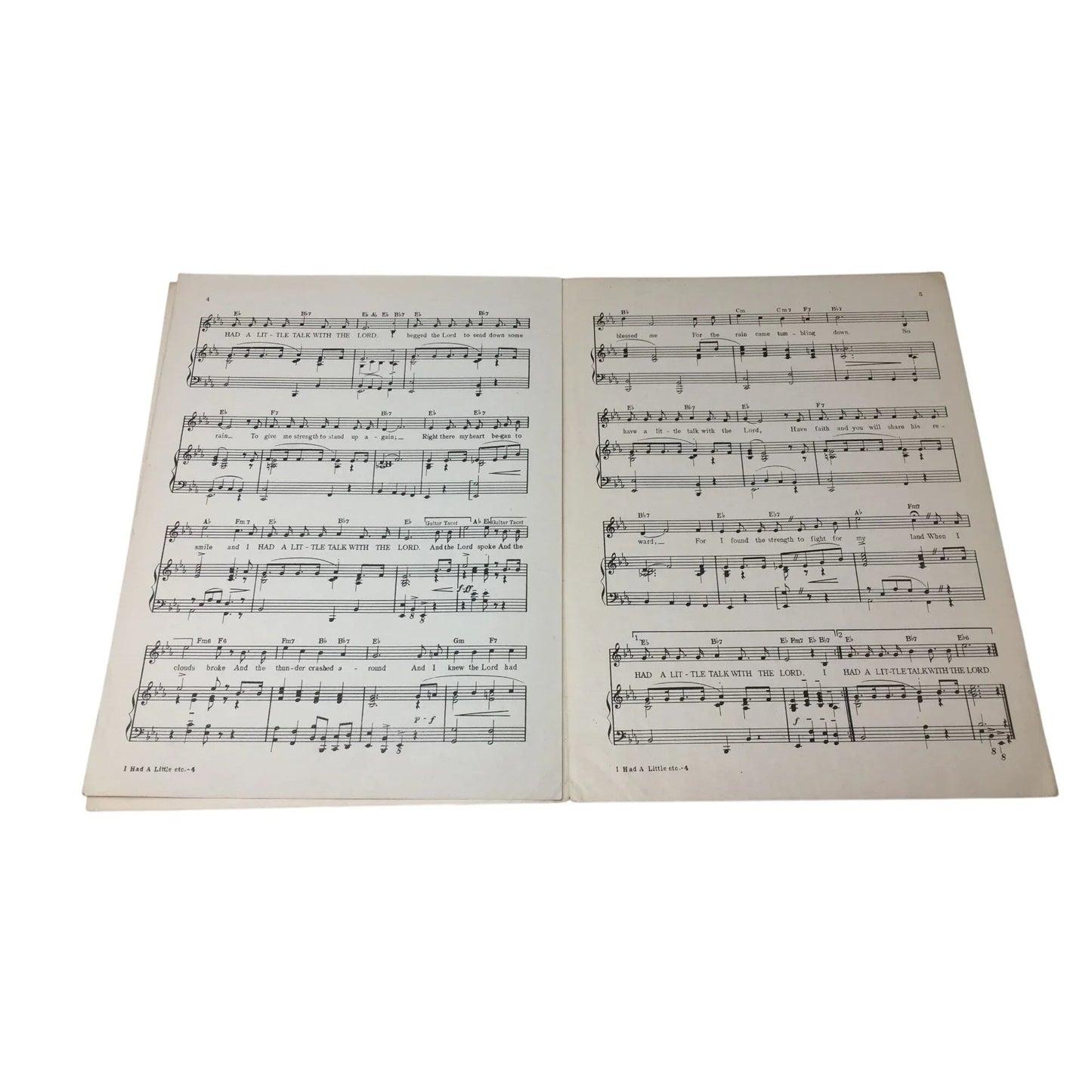 ''I Had A Little Talk With The Lord'' Vintage 1944 Sheet Music - A+ Stuff - SHEET MUSIC - A+ Stuff
