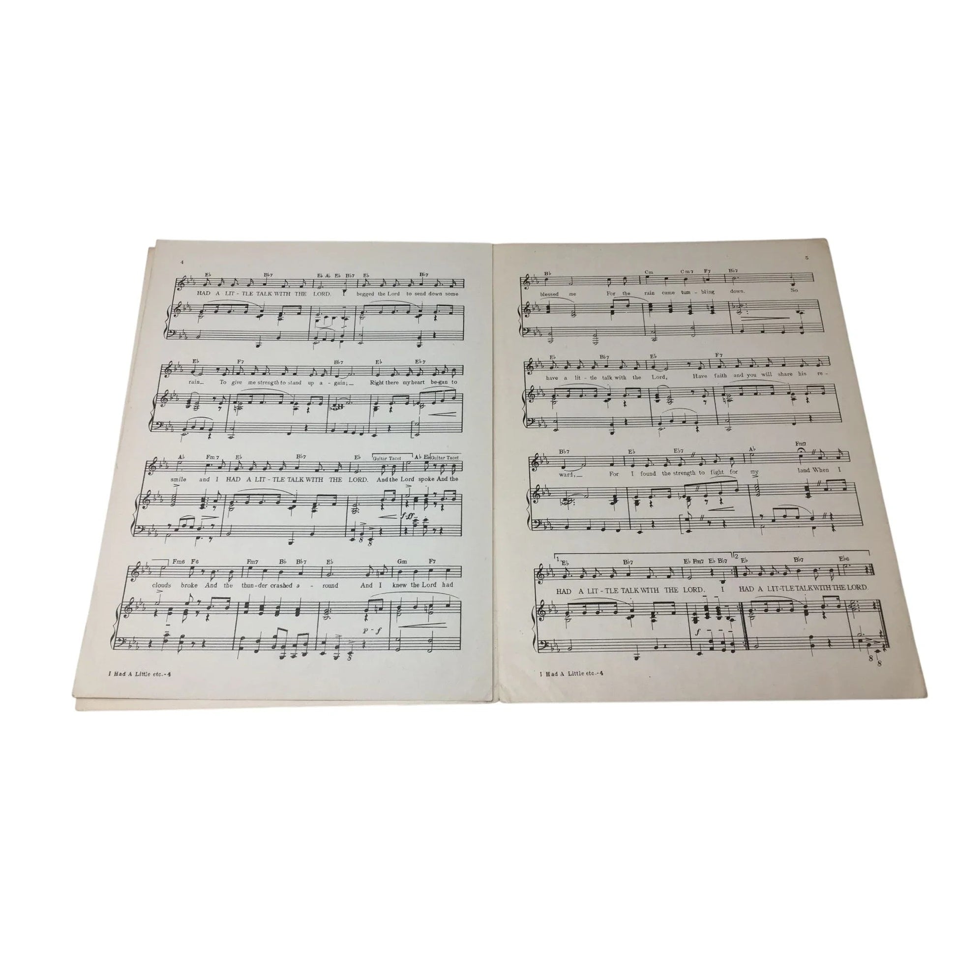 ''I Had A Little Talk With The Lord'' Vintage 1944 Sheet Music - A+ Stuff - SHEET MUSIC - A+ Stuff