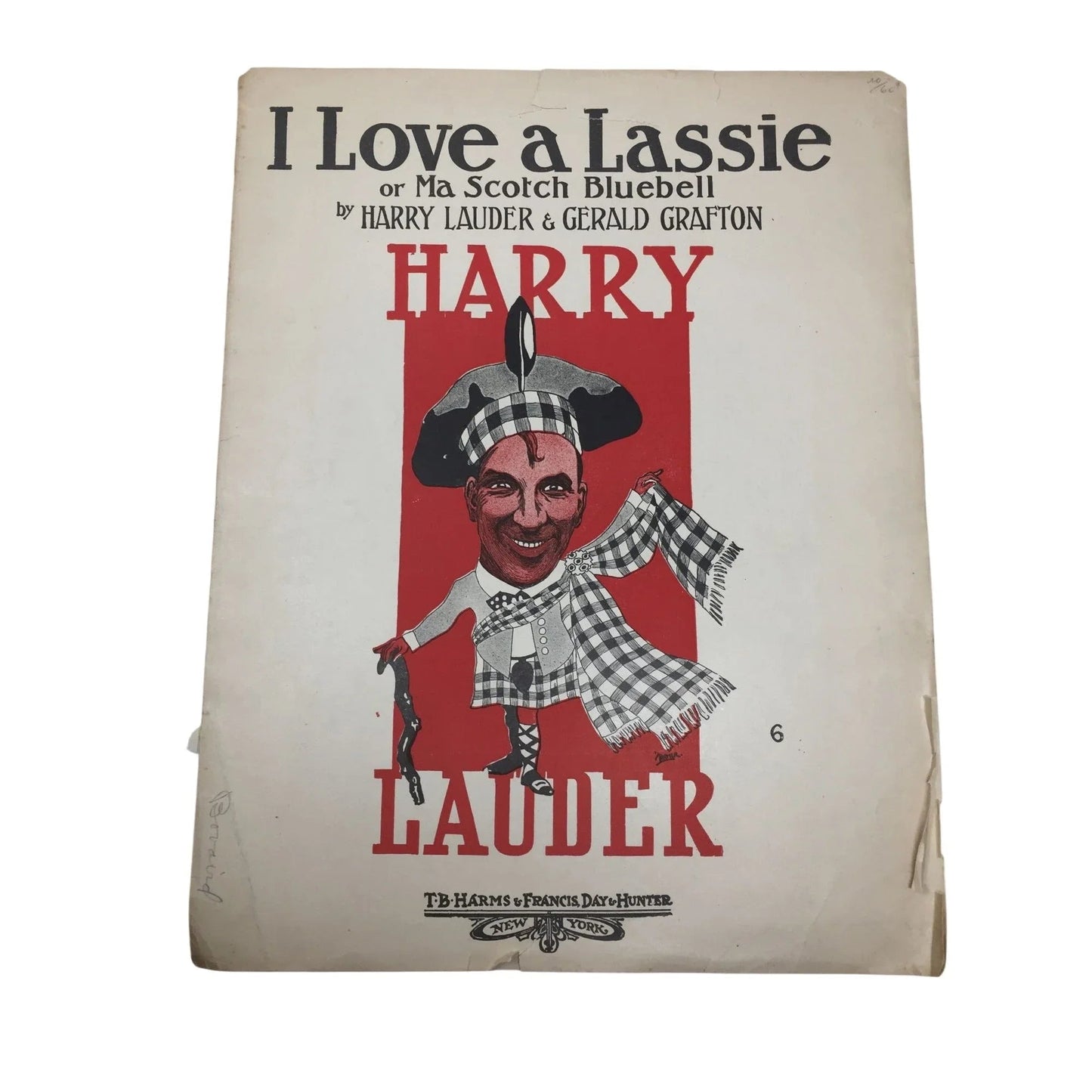 ''I Love a Lassie or Ma Scott Bluebell'' by Harry Lauder & Gerald Grafton - A+ Stuff - Sheet Music - A+ Stuff