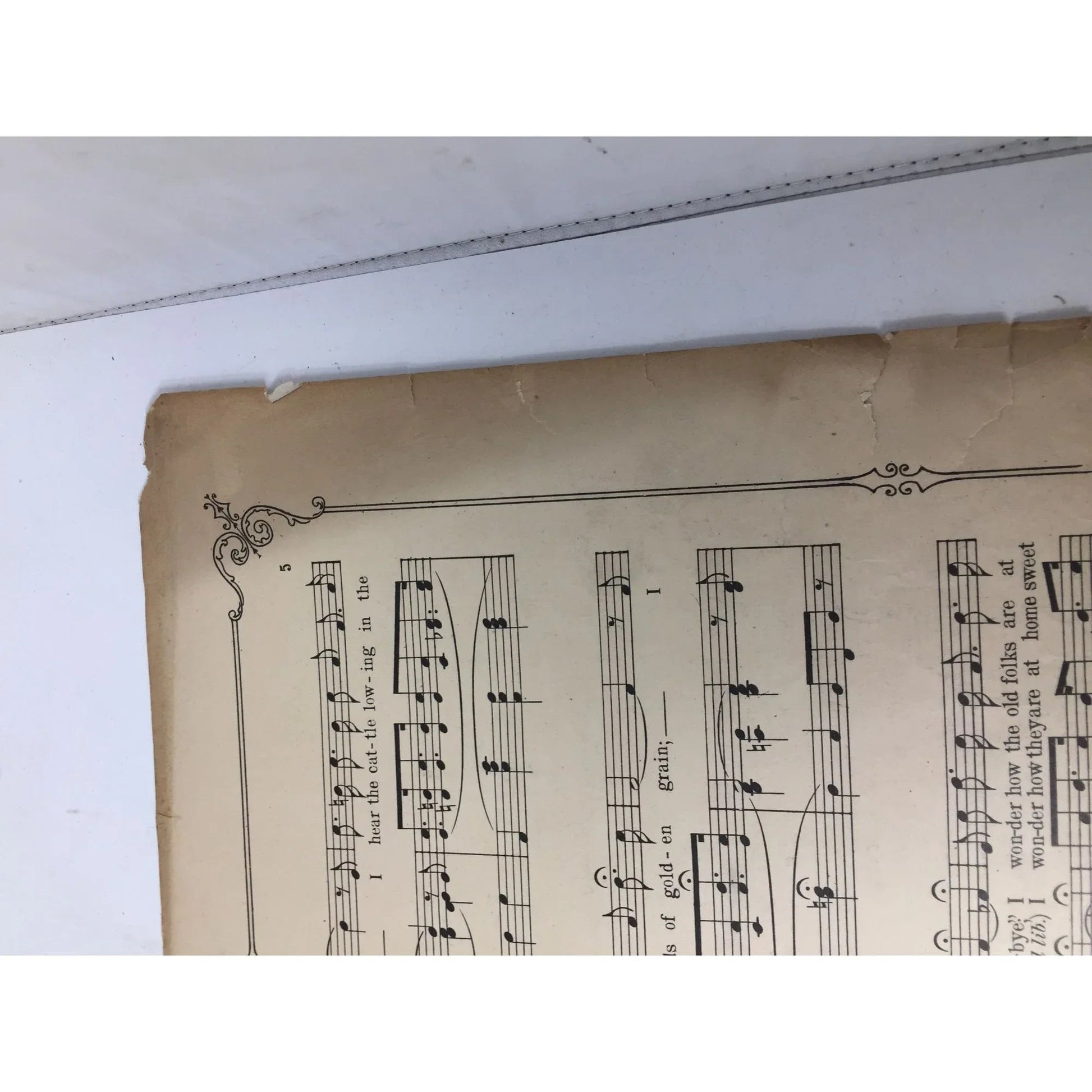 ''I Wonder How The Old Folks Are At Home'' Vintage Sheet Music Book - A+ Stuff - SHEET MUSIC - A+ Stuff