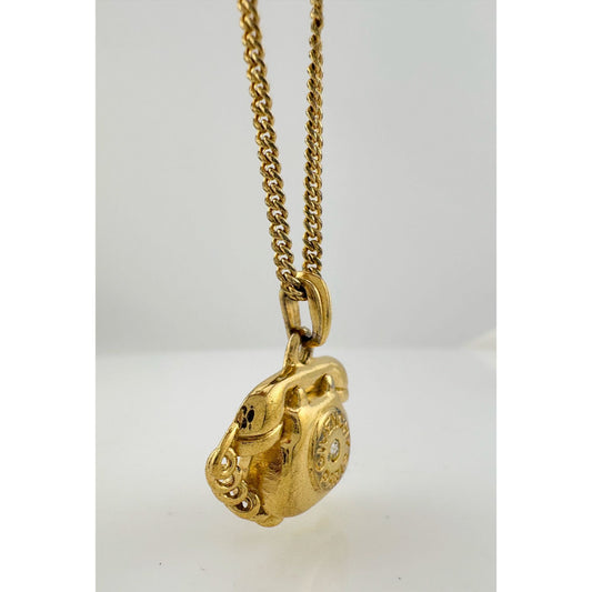 Rare Givenchy Paris New York Old Fashioned Telephone Necklace