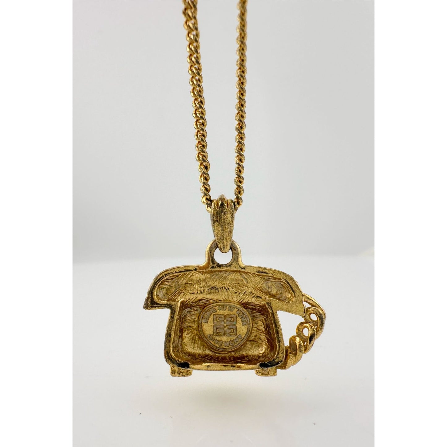 Rare Givenchy Paris New York Old Fashioned Telephone Necklace