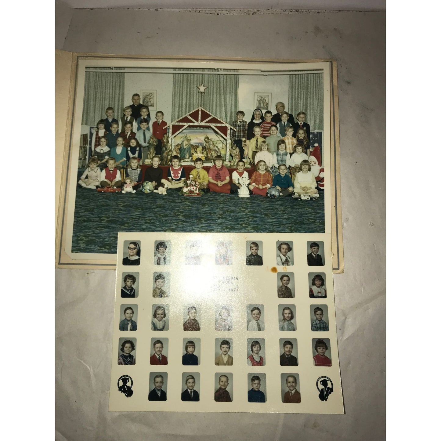 Vintage St Hedwig School Grade 1 (First Grade) 1970-1971 Class Photos