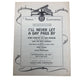 vintage sheet music for the song "I'll Never Let a Day Pass By" A+ Stuff  A+ Stuff