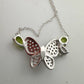 Natural Peridot Butterfly Necklace