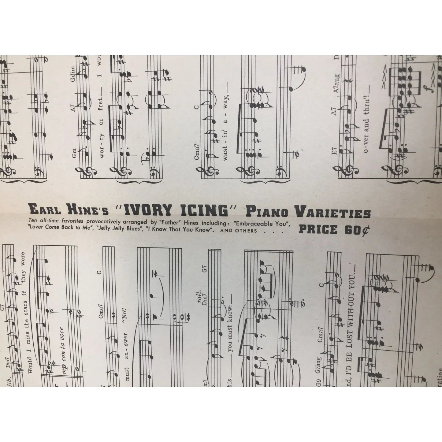 ''I'd Be Lost Without You'' Music and Lyric by Sunny Skylar - A+ Stuff - SHEET MUSIC - A+ Stuff