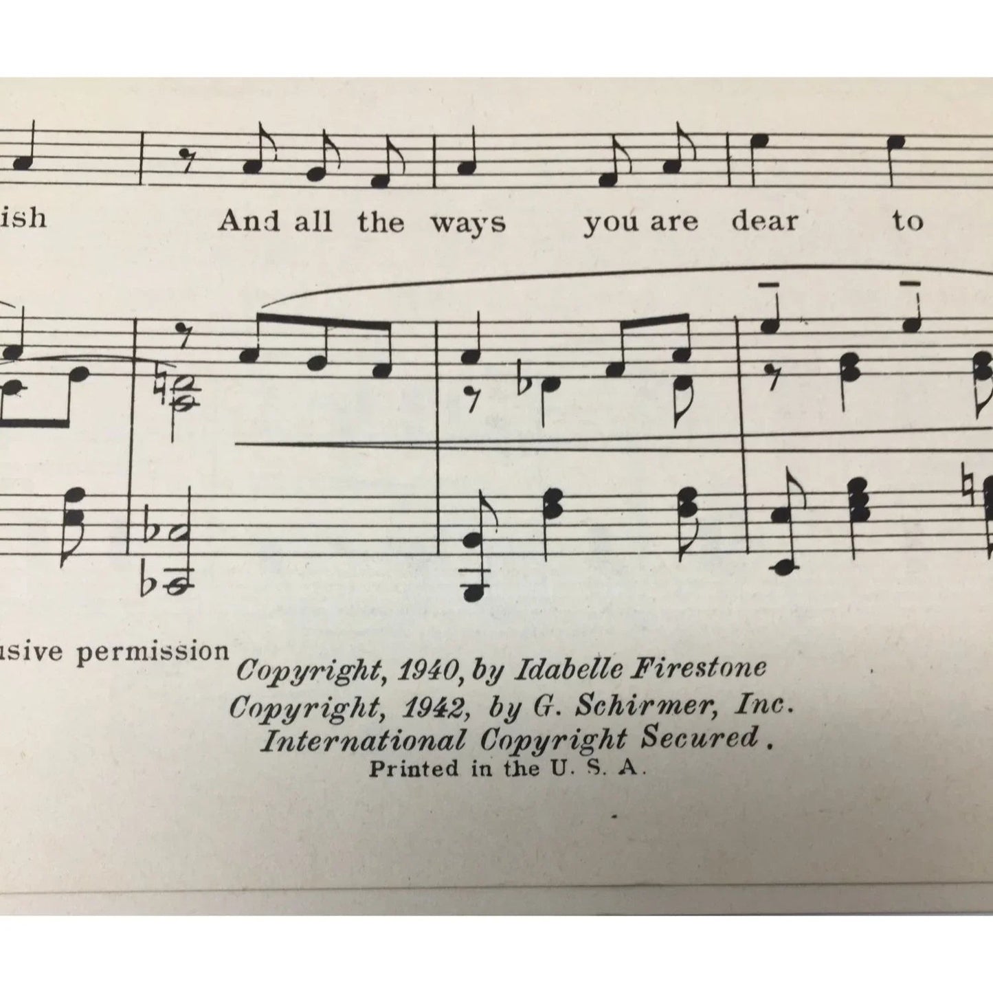 ''If I Could Tell You'' Song for Voice and Piano by Idabelle Firestone - A+ Stuff - sheet music - A+ Stuff