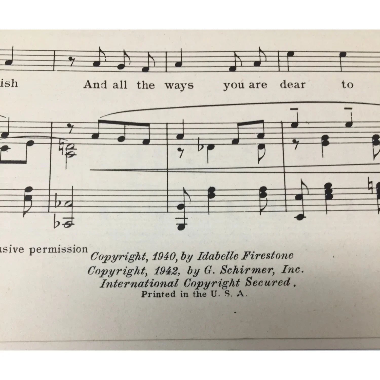 ''If I Could Tell You'' Song for Voice and Piano by Idabelle Firestone - A+ Stuff - sheet music - A+ Stuff