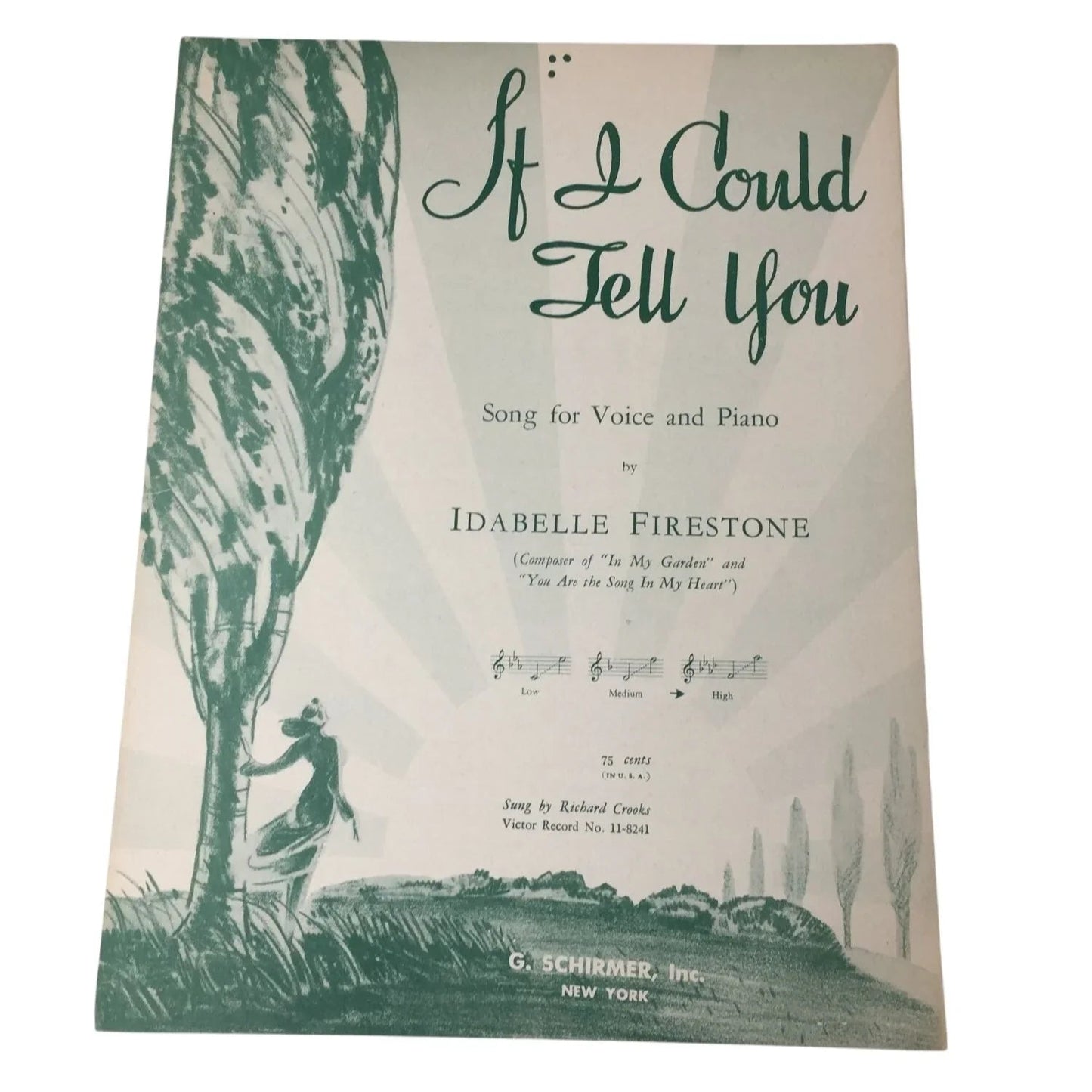 ''If I Could Tell You'' Song for Voice and Piano by Idabelle Firestone - A+ Stuff - sheet music - A+ Stuff