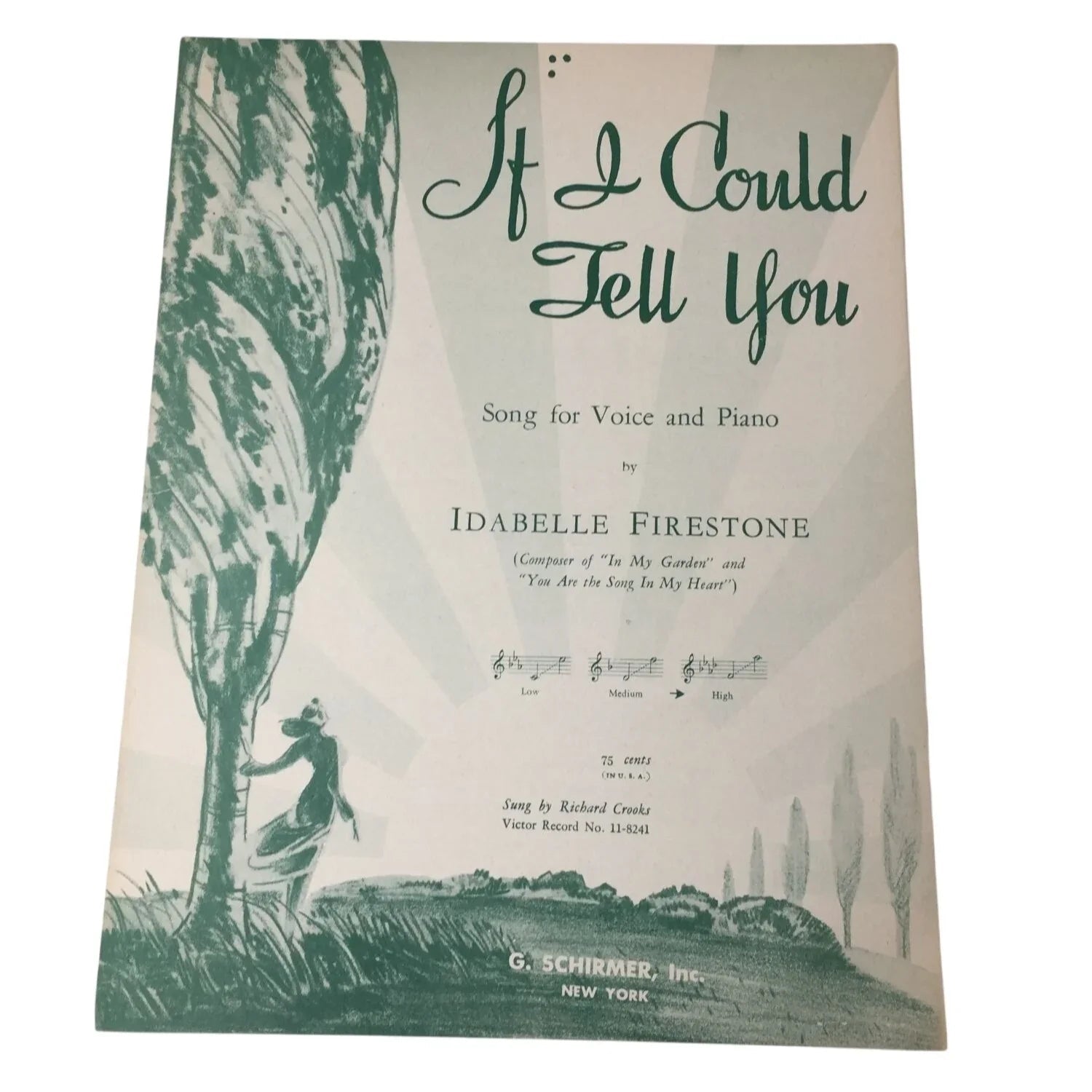 ''If I Could Tell You'' Song for Voice and Piano by Idabelle Firestone - A+ Stuff - sheet music - A+ Stuff