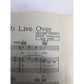 If I Had My Life to Live Over by Henry Tobias, Moe Jaffe, and Larry Vincent - A+ Stuff - SHEET MUSIC - A+ Stuff