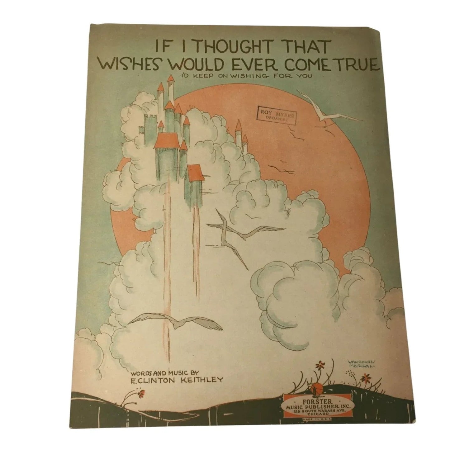 ''If I Thought That Wishes Would Ever Come True'' Vintage Sheet Music - A+ Stuff - SHEET MUSIC - A+ Stuff