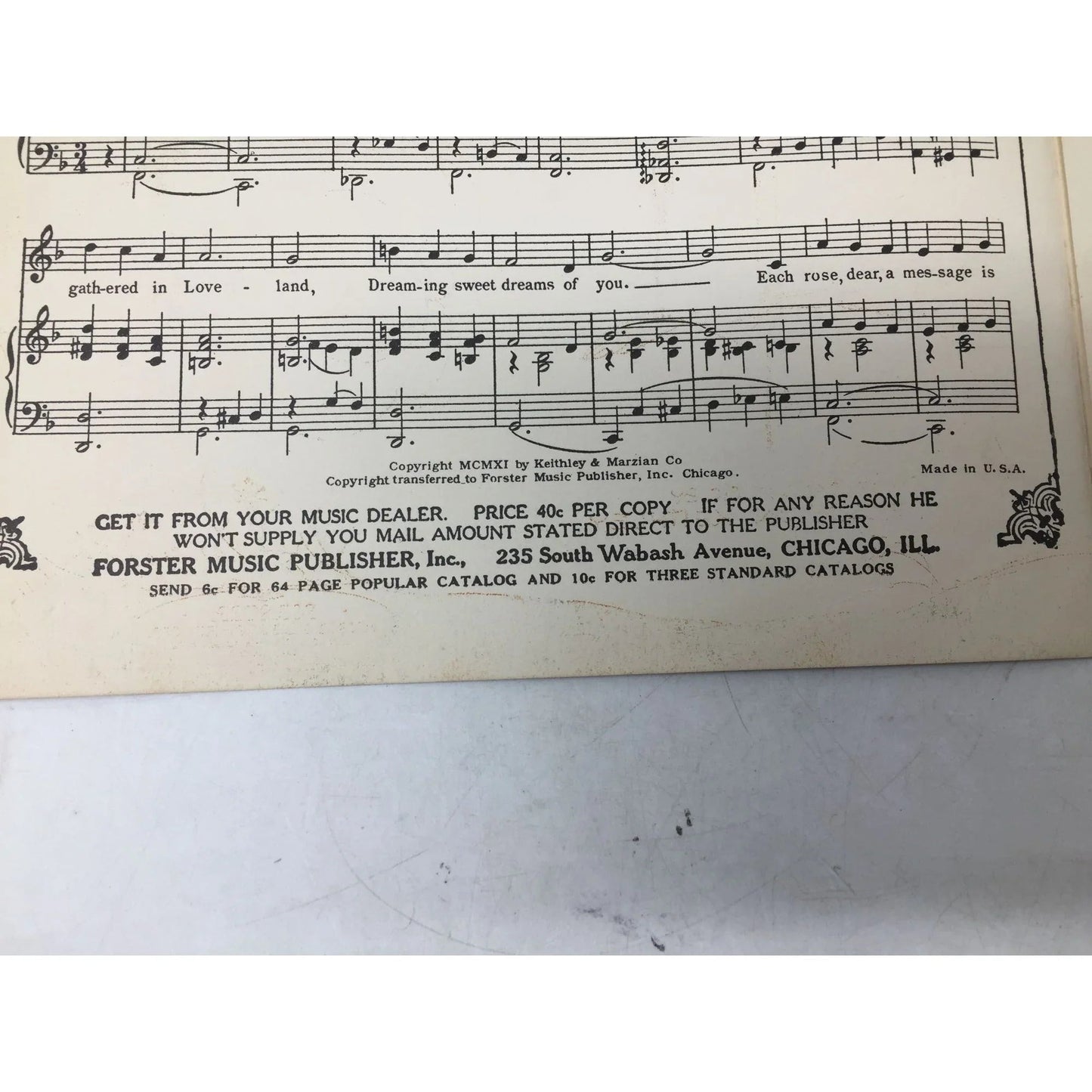 ''If I Thought That Wishes Would Ever Come True'' Vintage Sheet Music - A+ Stuff - SHEET MUSIC - A+ Stuff