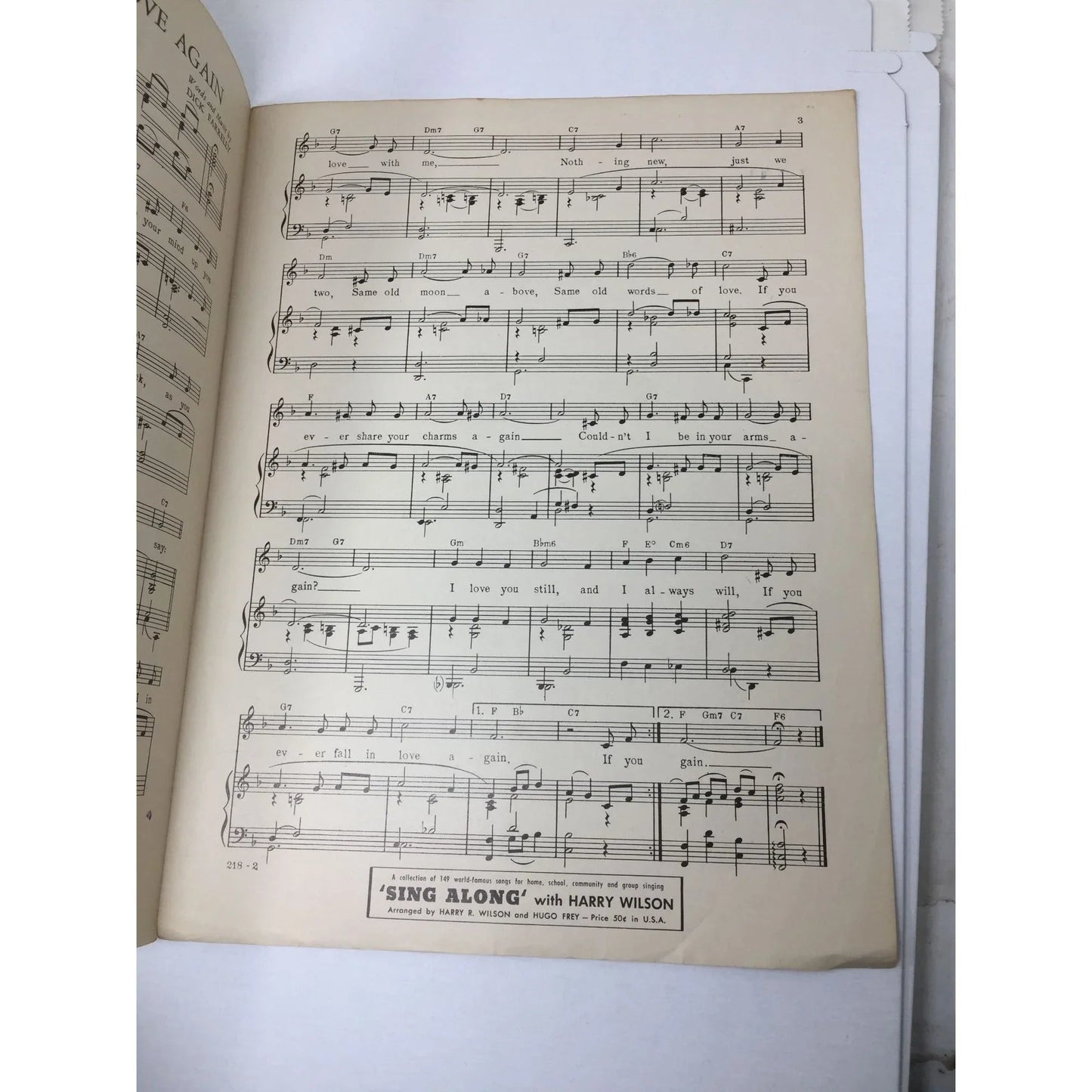 ''IF YOU EVER FALL IN LOVE AGAIN'' BY DICK FARRELLY - A+ Stuff - Sheet Music - A+ Stuff