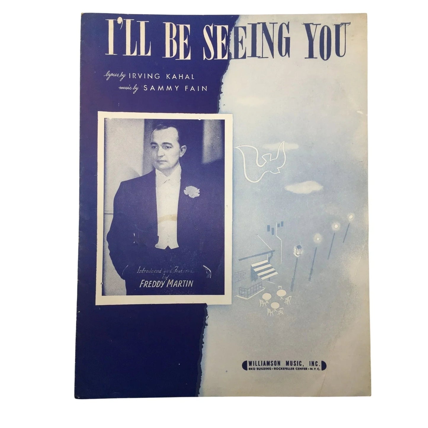 ''I'LL BE SEEING YOU'' By Irving Kahal and Sammy Fain - A+ Stuff - SHEET MUSIC - A+ Stuff