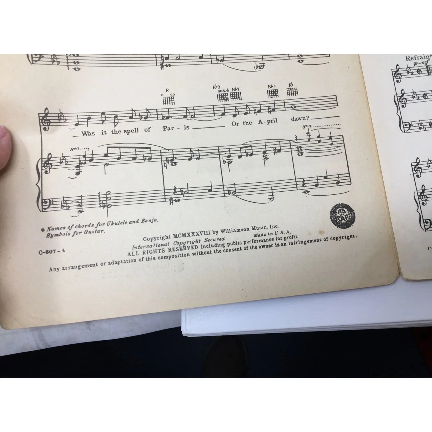 ''I'll Be Seeing You'' by Irving Kahal and Sammy Fain Sheet Music - A+ Stuff - SHEET MUSIC - A+ Stuff