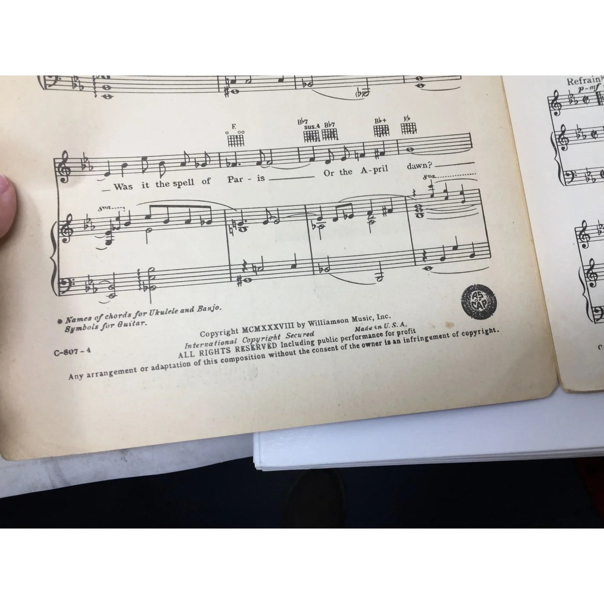 ''I'll Be Seeing You'' by Irving Kahal and Sammy Fain Sheet Music - A+ Stuff - SHEET MUSIC - A+ Stuff