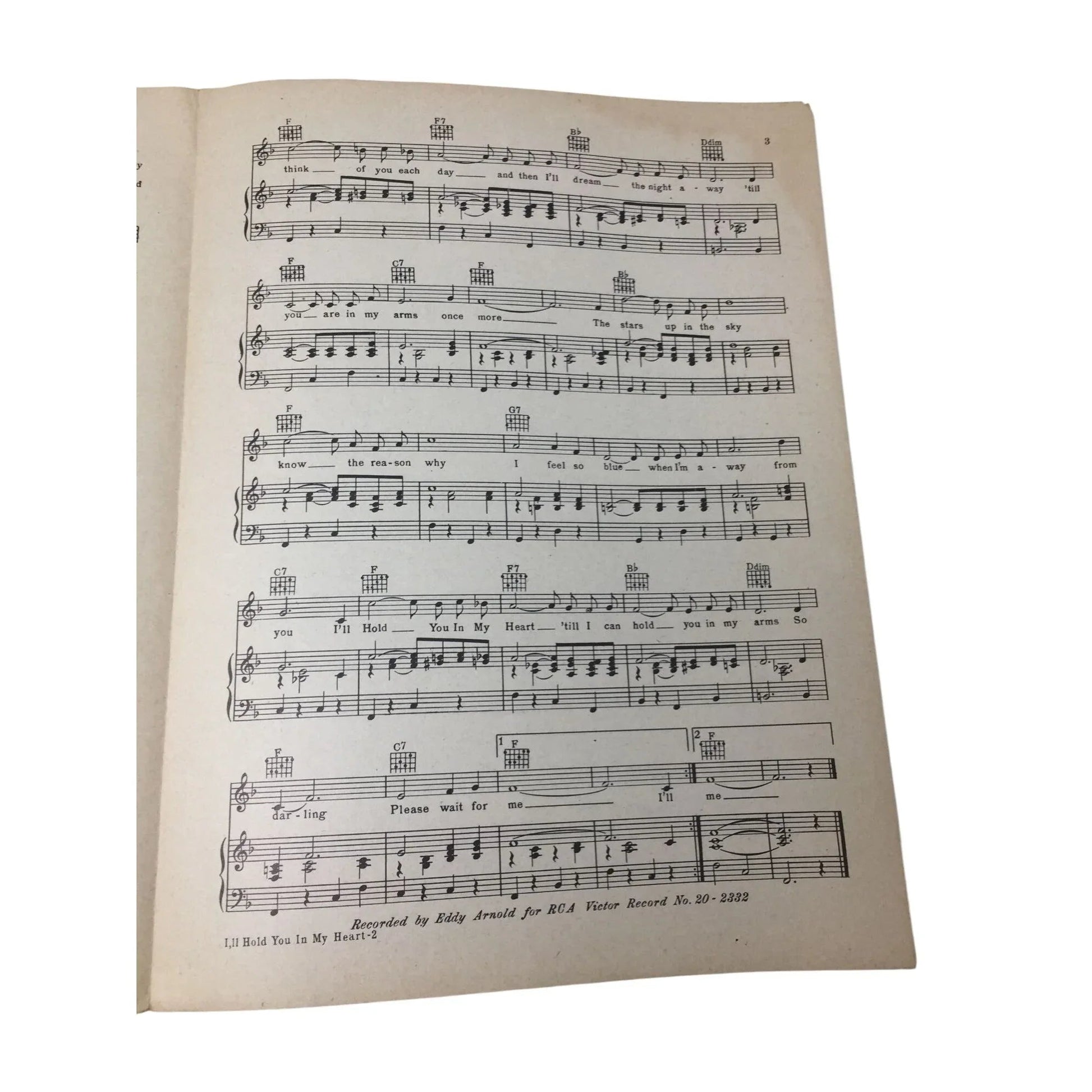 ''I'll Hold You in My Heart ('Till I Can Hold You in My Arms)'' Sheet Music - A+ Stuff - SHEET MUSIC - A+ Stuff