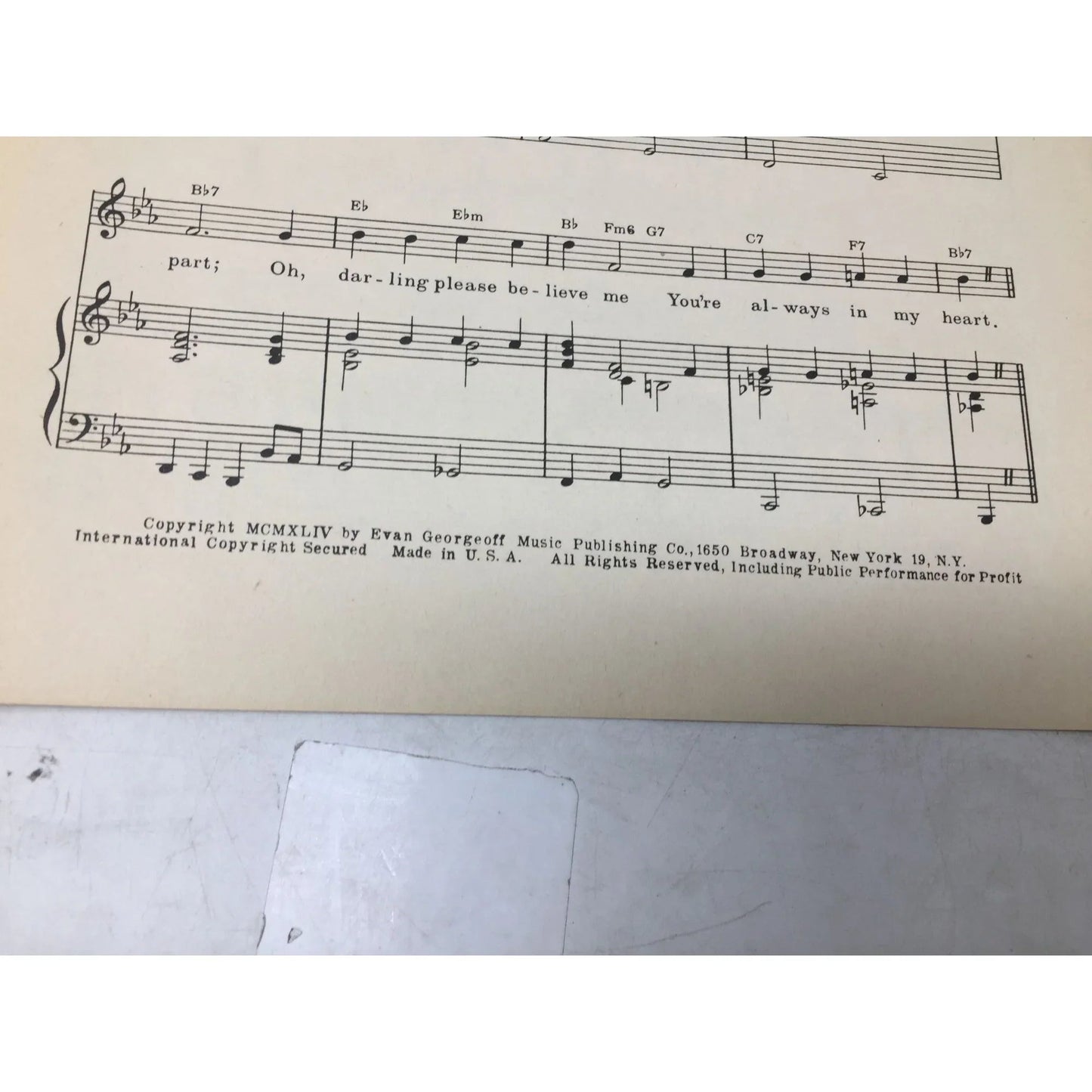 ''I'll Keep My Faith in You'' by Robert Nagy and J J Lucas - A+ Stuff - SHEET MUSIC - A+ Stuff
