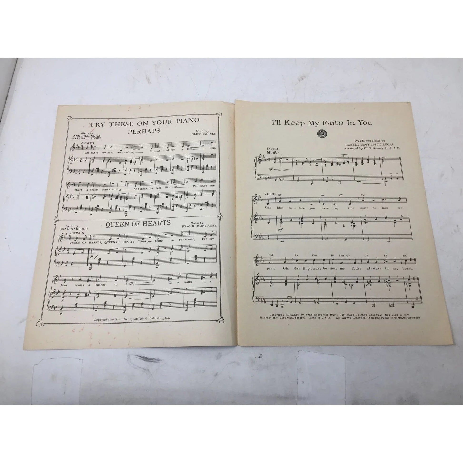 ''I'll Keep My Faith in You'' by Robert Nagy and J J Lucas - A+ Stuff - SHEET MUSIC - A+ Stuff