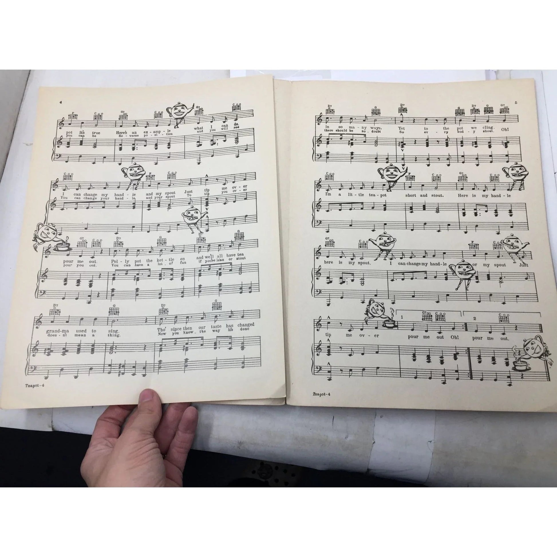 ''I'm A Little Teapot'' by Clarence Kelley and Geo H Sanders - A+ Stuff - SHEET MUSIC - A+ Stuff