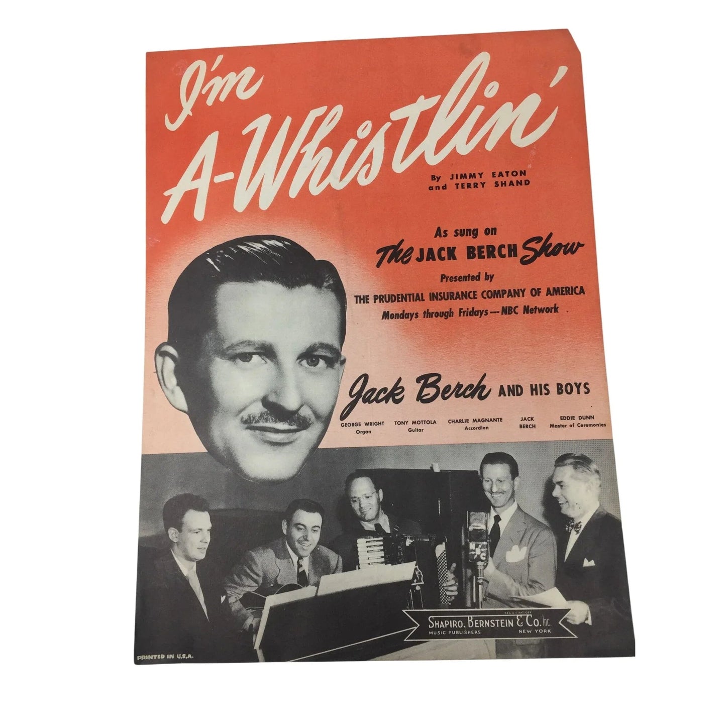 ''I'm A Whistlin''' by Jimmy Eaton and Terry Shand - A+ Stuff - SHEET MUSIC - A+ Stuff