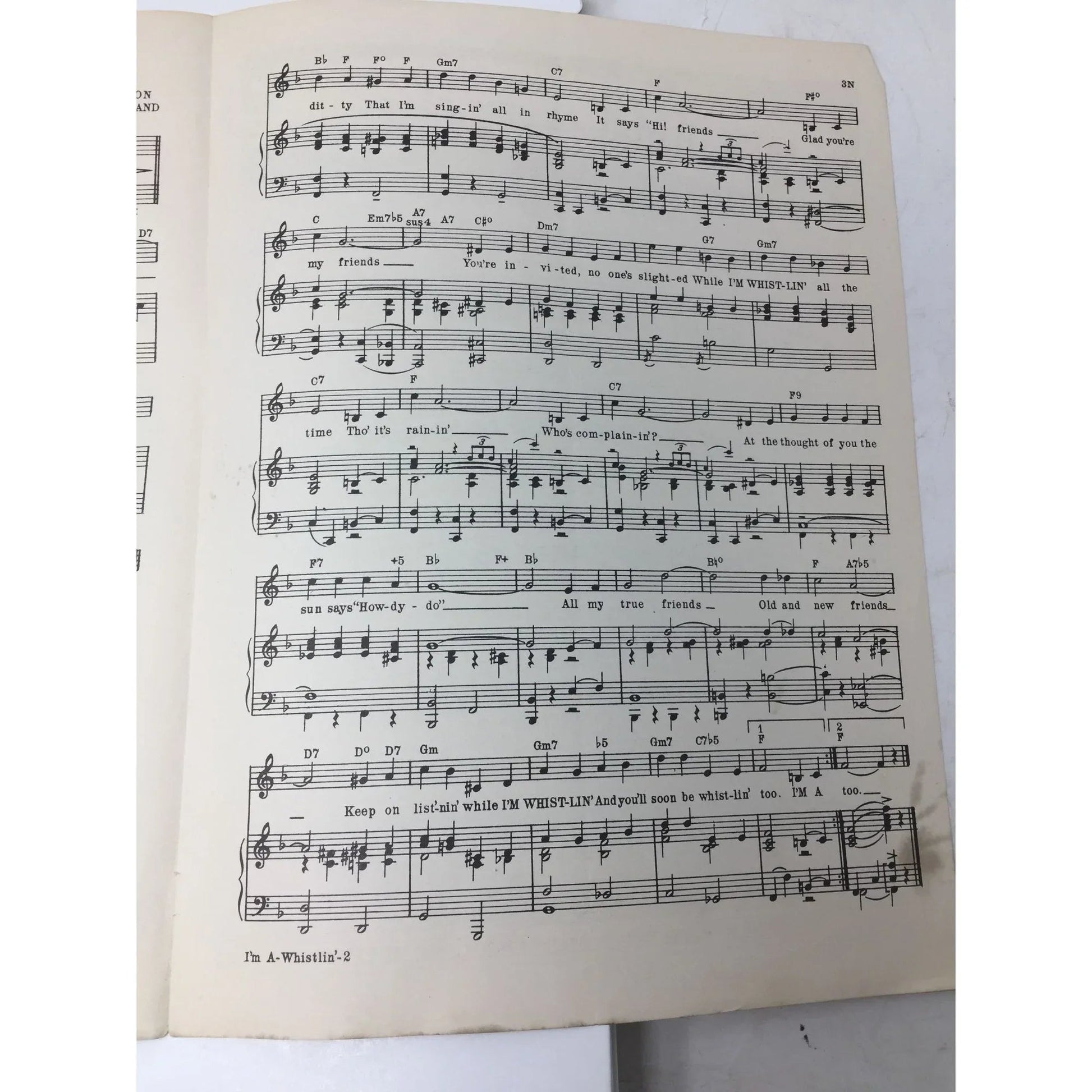 ''I'm A Whistlin''' by Jimmy Eaton and Terry Shand - A+ Stuff - SHEET MUSIC - A+ Stuff