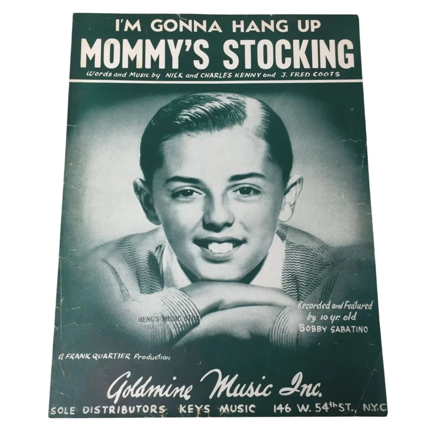 ''I'm Gonna Hang Up Mommy's Stocking'' Vintage 1953 Sheet Music book - Goldmine music inc - Sheet Music - A+ Stuff