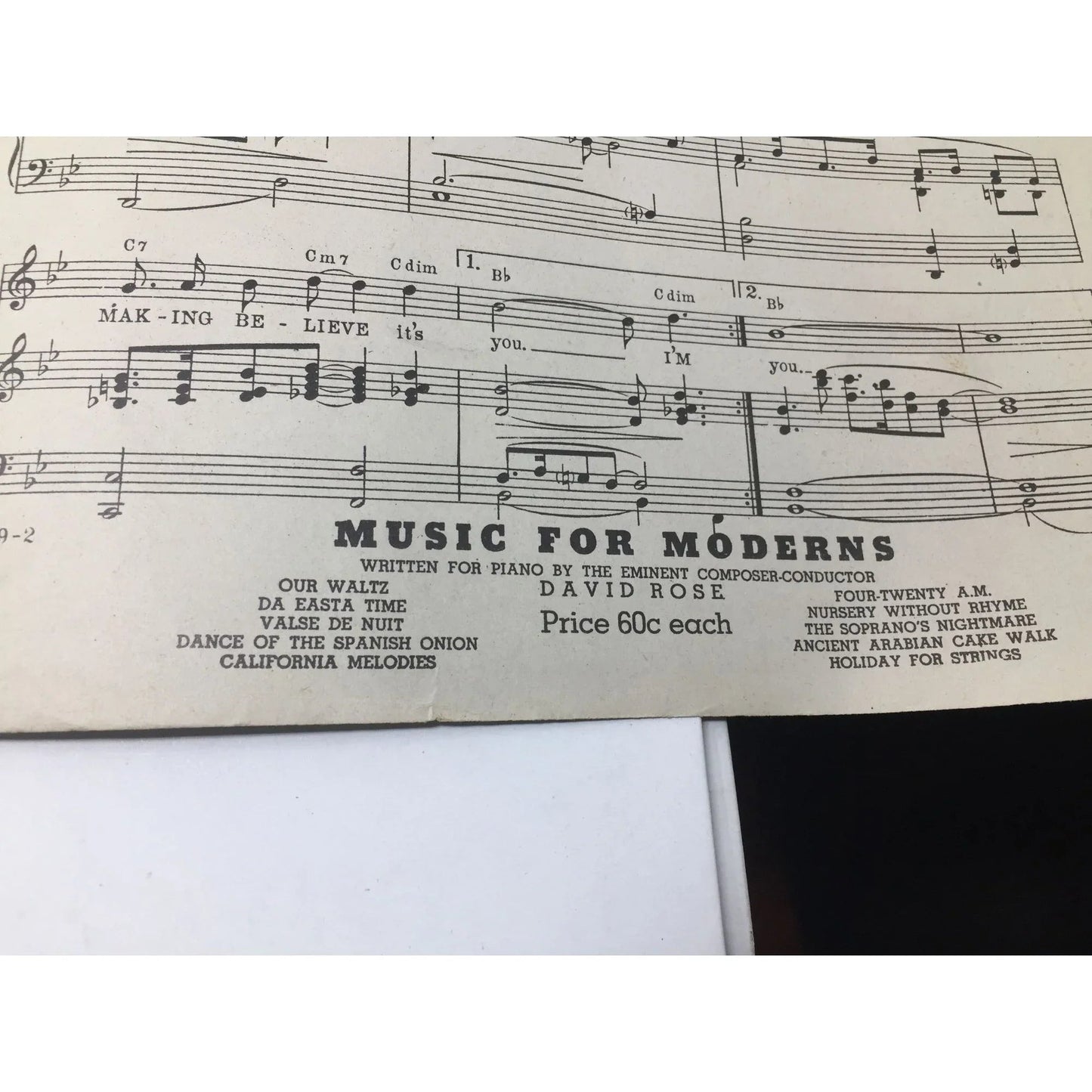 "I'm Making Believe" Vintage Piano Sheet Music - A+ Stuff - SHEET MUSIC - A+ Stuff