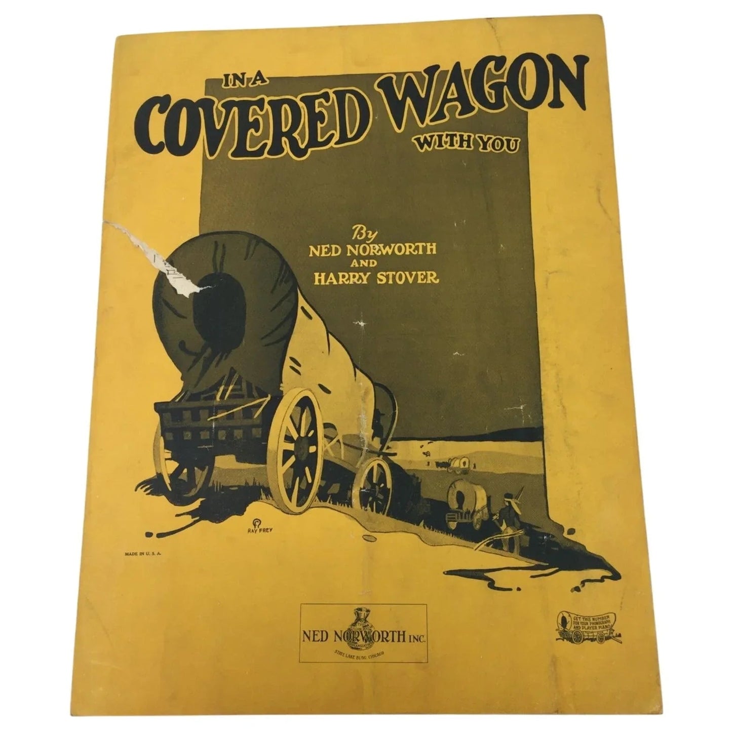 ''IN A COVERED WAGON WITH YOU'' SHEET MUSIC BOOK - A+ Stuff - SHEET MUSIC - A+ Stuff