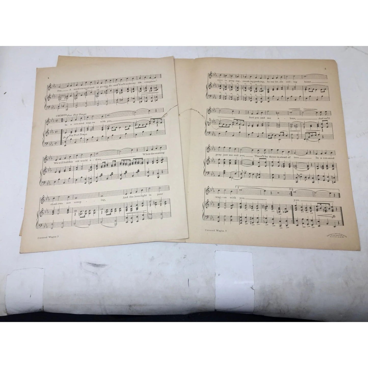 ''IN A COVERED WAGON WITH YOU'' SHEET MUSIC BOOK - A+ Stuff - SHEET MUSIC - A+ Stuff