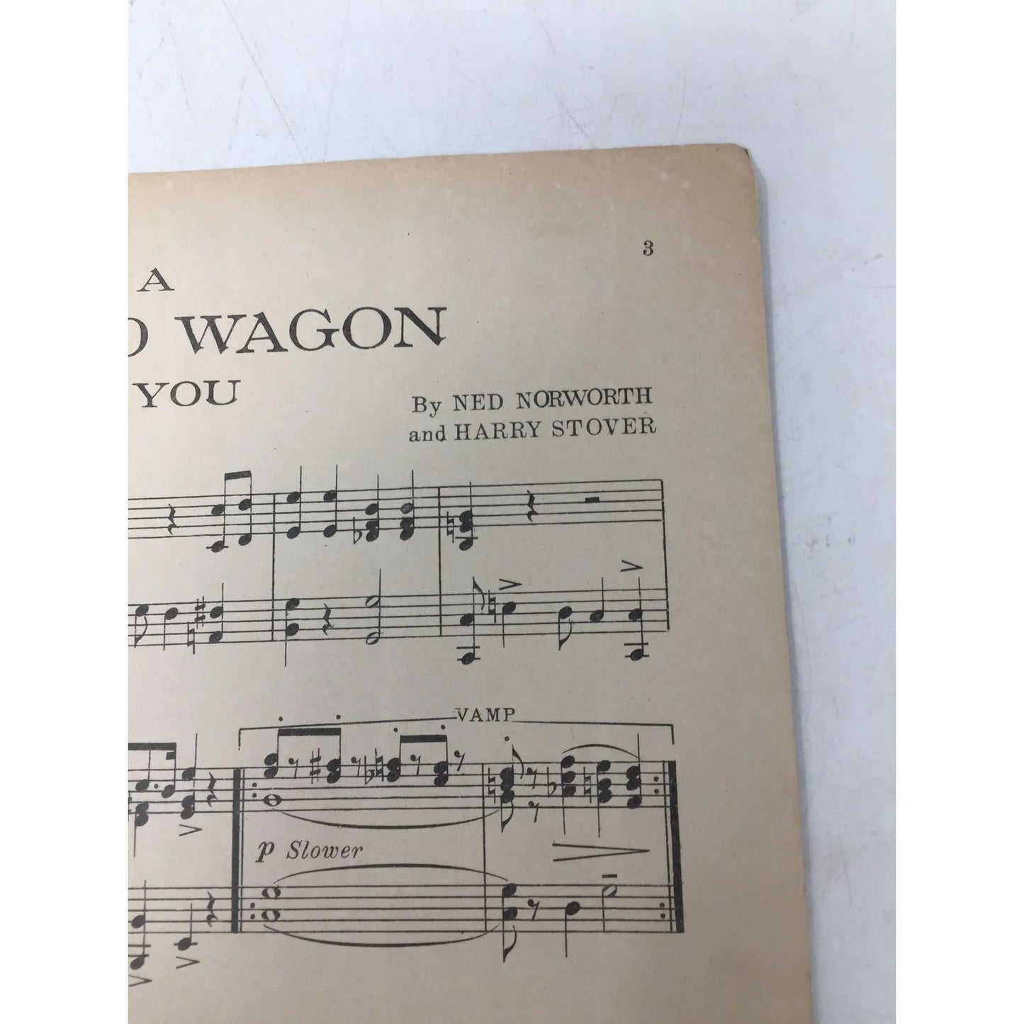 ''IN A COVERED WAGON WITH YOU'' SHEET MUSIC BOOK - A+ Stuff - SHEET MUSIC - A+ Stuff