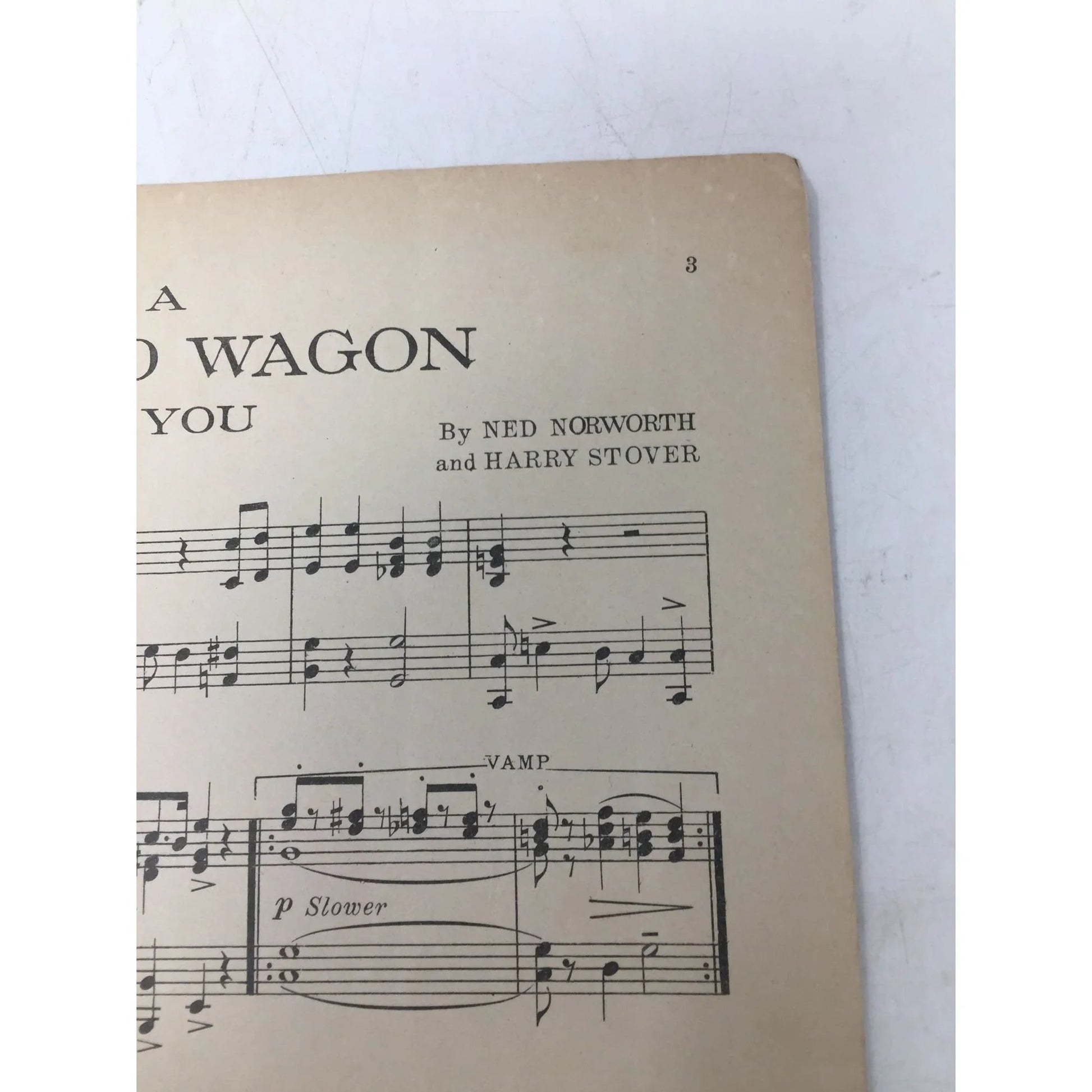 ''IN A COVERED WAGON WITH YOU'' SHEET MUSIC BOOK - A+ Stuff - SHEET MUSIC - A+ Stuff