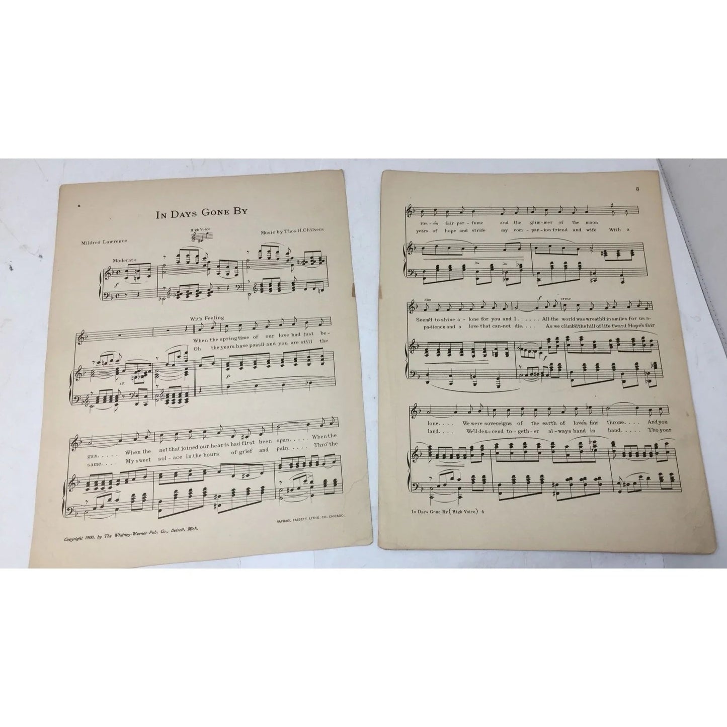 IN DAYS GONE BY VINTAGE SHEET MUSIC BOOK - A+ Stuff - SHEET MUSIC - A+ Stuff