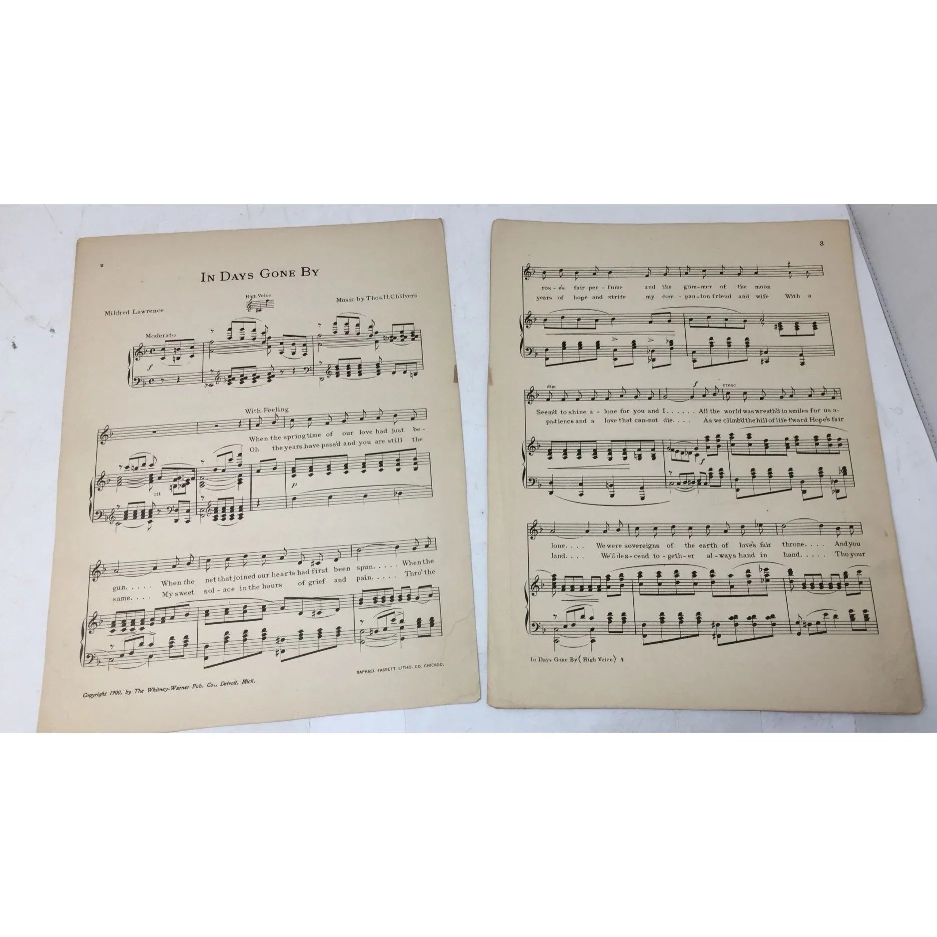 IN DAYS GONE BY VINTAGE SHEET MUSIC BOOK - A+ Stuff - SHEET MUSIC - A+ Stuff