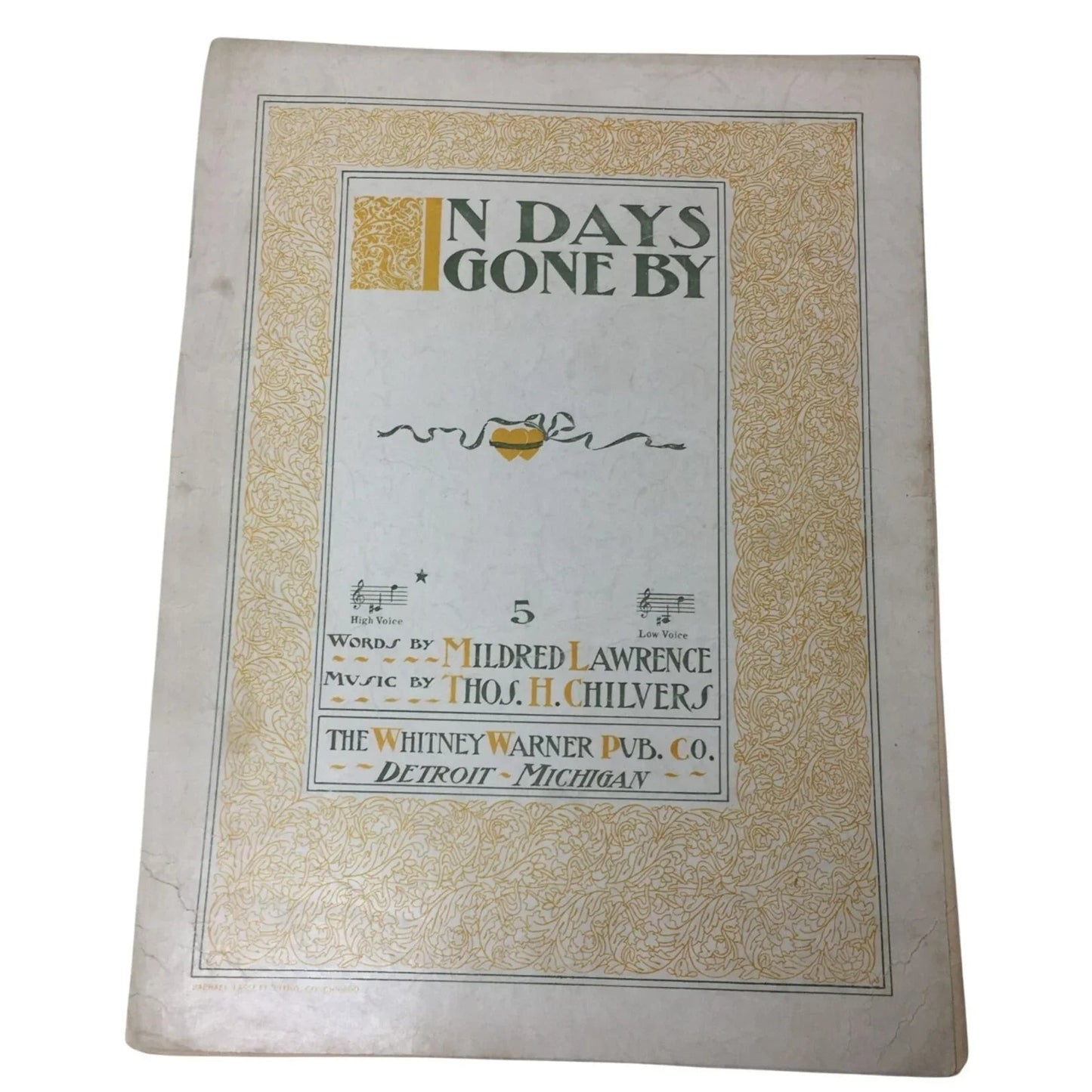 IN DAYS GONE BY VINTAGE SHEET MUSIC BOOK - A+ Stuff - SHEET MUSIC - A+ Stuff