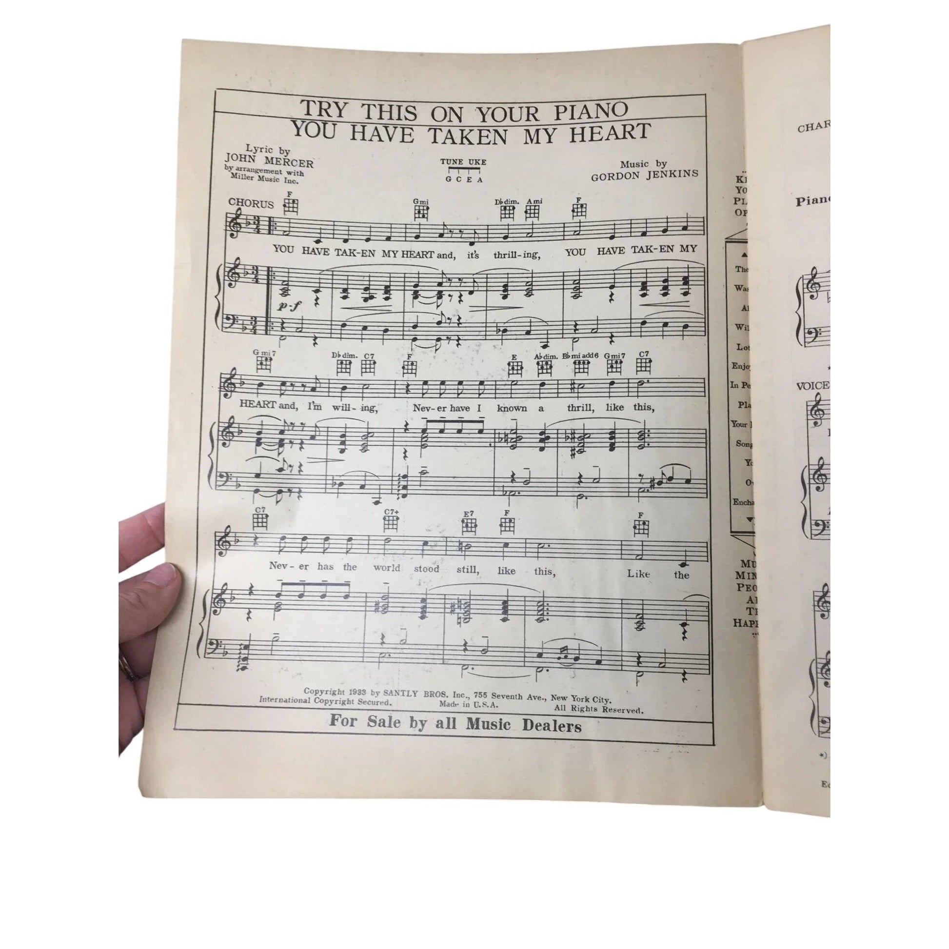 ''IN THE TWINKLING OF AN EYE'' SHEET MUSIC - A+ Stuff - SHEET MUSIC - A+ Stuff