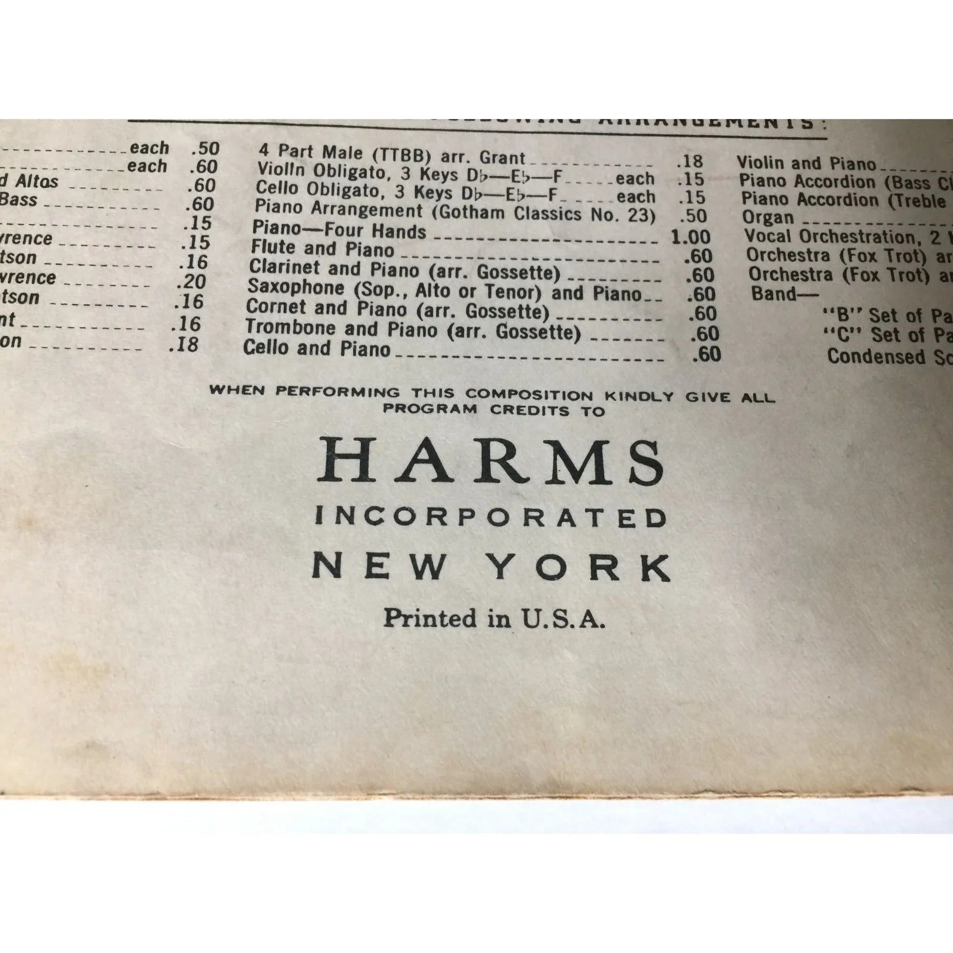 ''INDIAN LOVE CALL'' From the Musical Comedy ''Rose - Marie'' - A+ Stuff - Sheet Music - A+ Stuff
