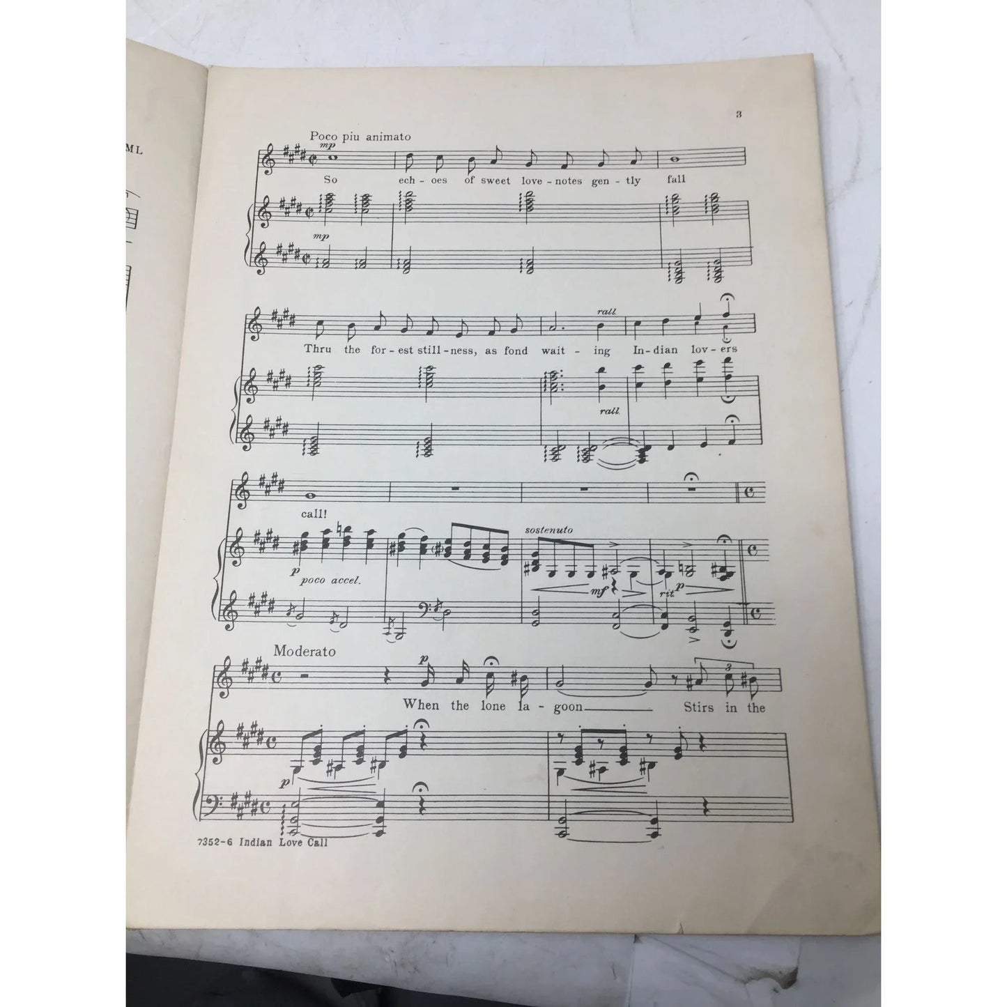 ''INDIAN LOVE CALL'' From the Musical Comedy ''Rose - Marie'' - A+ Stuff - Sheet Music - A+ Stuff