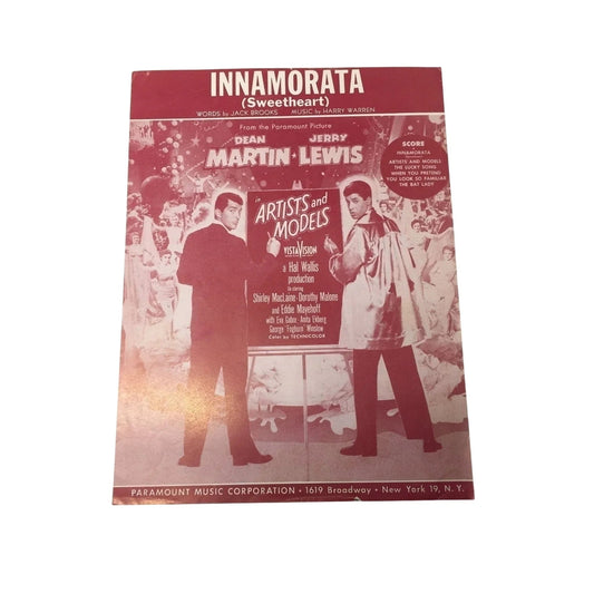 ''Innamorata (Sweetheart)'' Vintage Sheet Music - A+ Stuff - SHEET MUSIC - A+ Stuff
