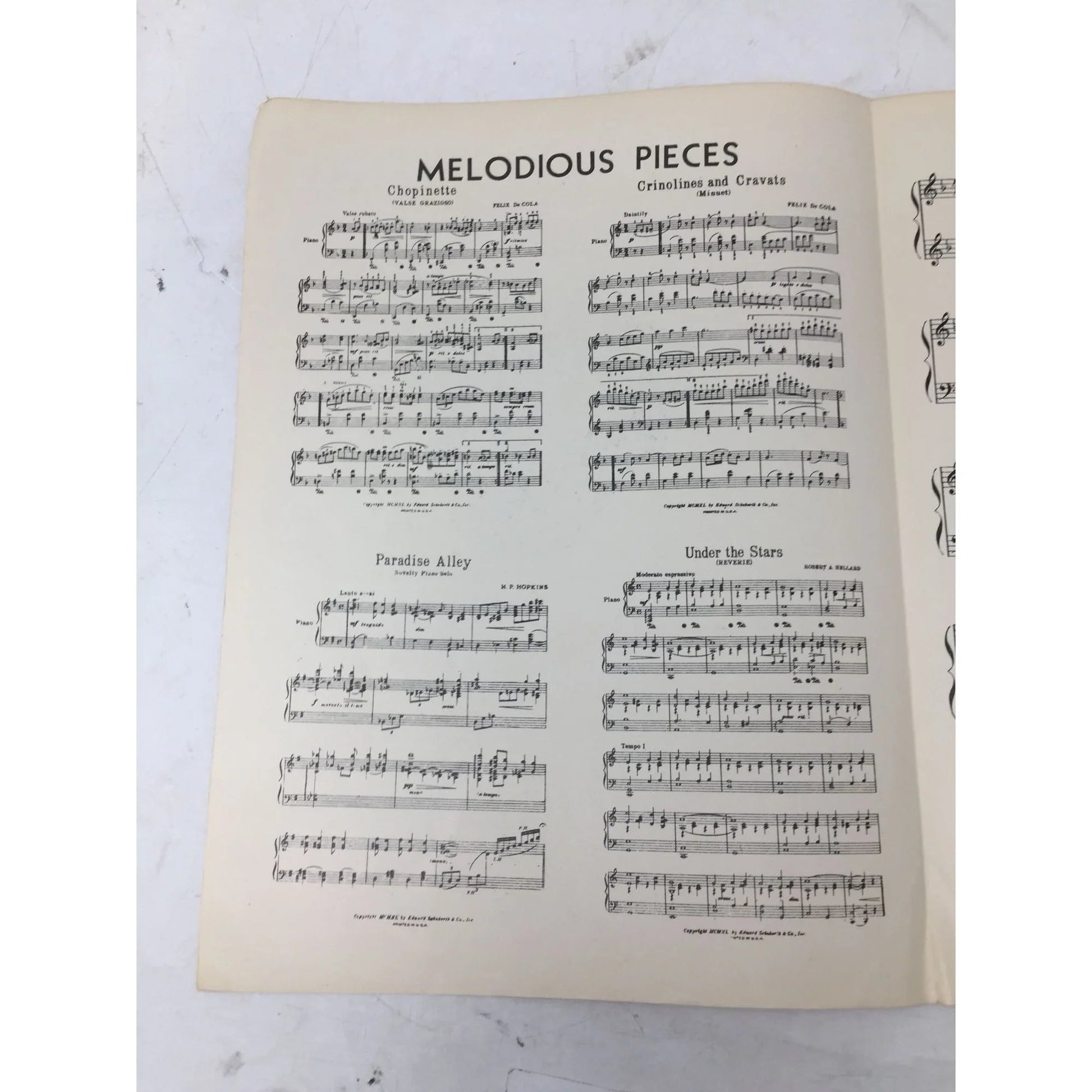Intermezzo Souvenir De Vienne Vintage Sheet Music book - A+ Stuff - sheet music - A+ Stuff