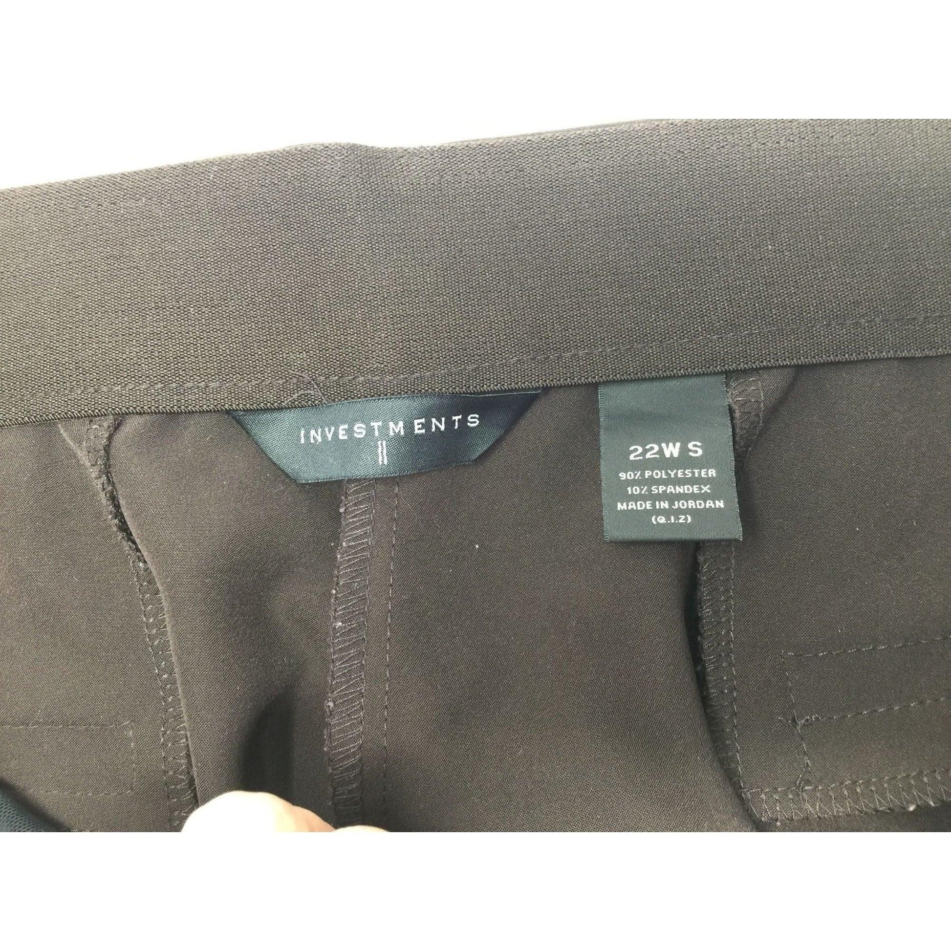 Investments Black Dress Pants Womens Size 22W S - investments - Pants - A+ Stuff