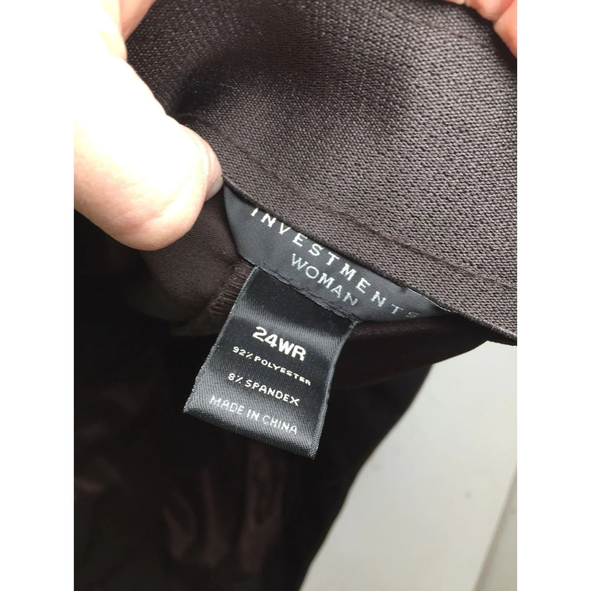 ''Investments Woman'' Size 24WR Womens Black Dress Pants - Investments Woman - Pants - A+ Stuff