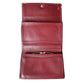 Cartier Burgundy Leather Bifold Wallet with Kisslock Coin Purse